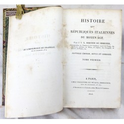 Histoire des Republiques Italiennes